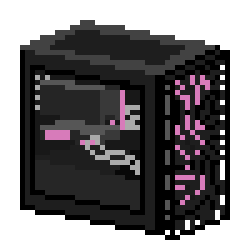 pixel drawing of Gaming PC